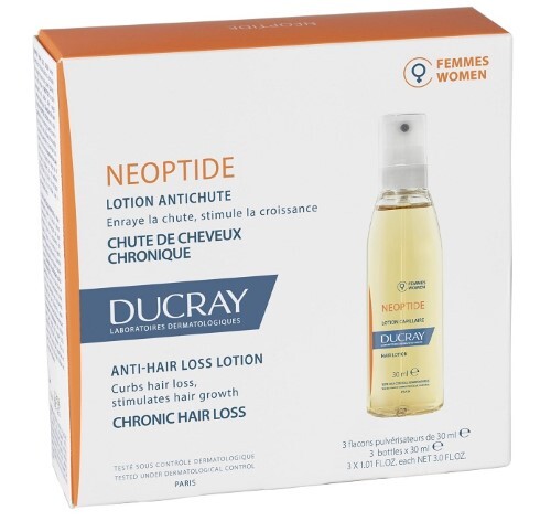 Купить Ducray neoptide лосьон для снижения выпадения волос у женщин 3х30 мл цена
