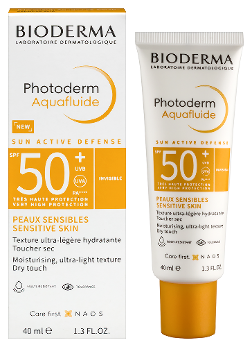 Купить Bioderma photoderm крем аквафлюид солнцезащитный spf 50+ 40 мл цена
