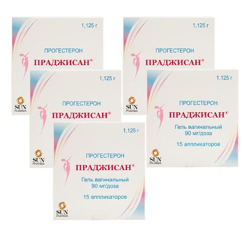 Купить Праджисан 90 мг/доза гель вагинальный 1,125 гр комплектность аппликатор 15 шт. цена