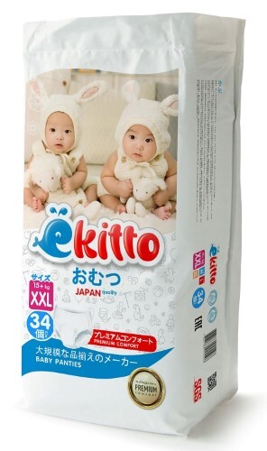 Купить Ekitto подгузники-трусики для детей xxl/15+ 34 шт. цена