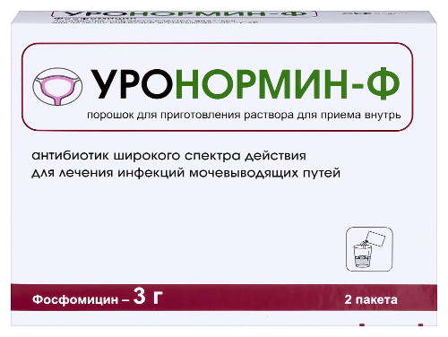Уронормин-ф 3 гр порошок для приготовления раствора пакет 2 шт.