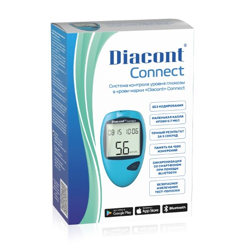 Глюкометр diacont connect с принадлежностями