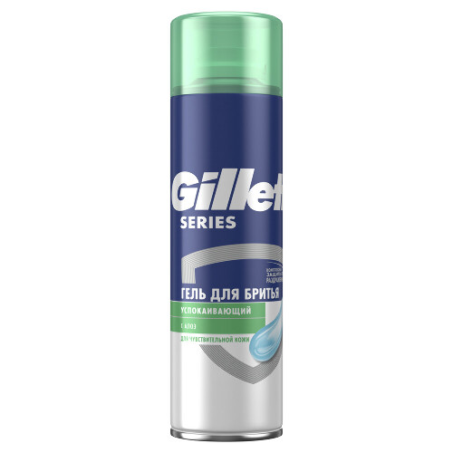 Gillette series гель для бритья для чувствительной кожи с алоэ 200 мл