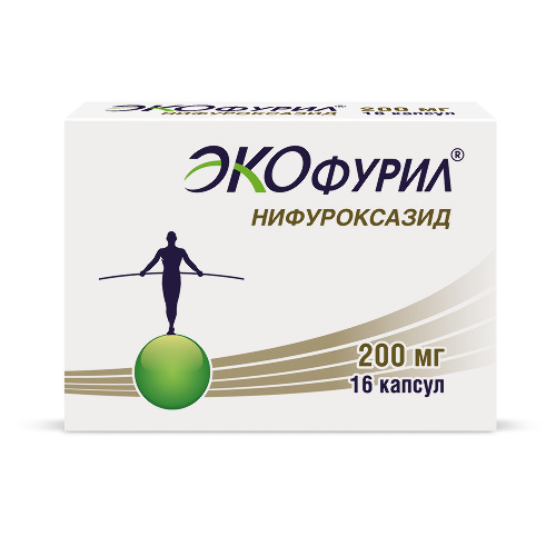 Купить Экофурил 200 мг 16 шт. капсулы цена