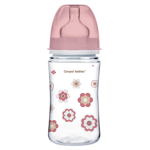 Купить Canpol babies бутылочка easystart антиколиковая newborn baby 240 мл/розовый цена