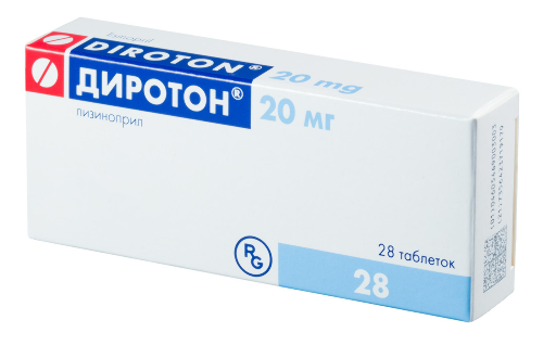 Диротон 20 мг 28 шт. таблетки