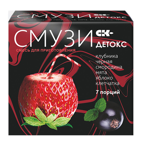 Сибирская клетчатка смузи ск detox клетчатка мята клубника черная смородина яблоко 7 шт. пак