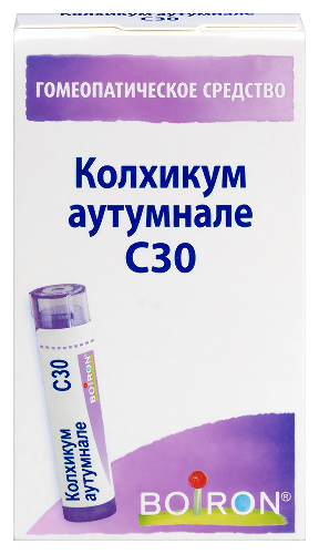КОЛХИКУМ АУТУМНАЛЕ C30 ГОМЕОПАТ МОНОКОМП ПРЕПАРАТ РАСТИТ ПРОИСХОЖД