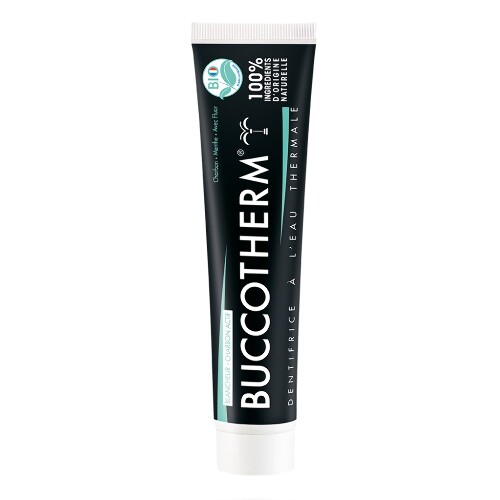 Buccotherm зубная паста с углем и термальной водой 100% натуральная 75 мл