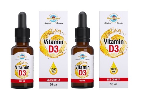 Купить Мицеллярные витамины мицелвит витамин d3 1000 МЕ 30 мл флакон с дозатором жидкость цена