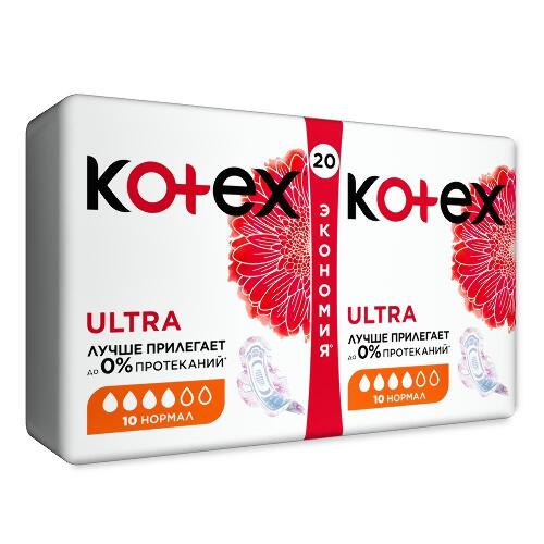 KOTEX ПРОКЛАДКИ ULTRA NORMAL