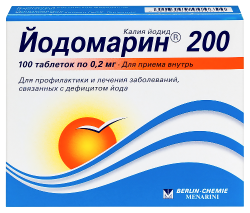 Купить Йодомарин 200 100 шт. таблетки цена