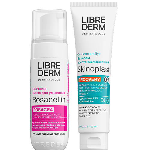 Набор ЛИБРИДЕРМ: пенка для умывания + бальзам восстанавливающий 100мл
