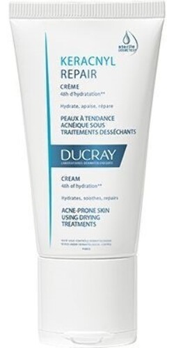 Купить Ducray keracnyl repair восстанавливающий крем для проблемной кожи склонной к акне 50 мл цена