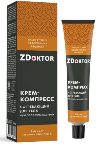 Купить Zdoktor крем-компресс для тела согревающий 60 мл цена