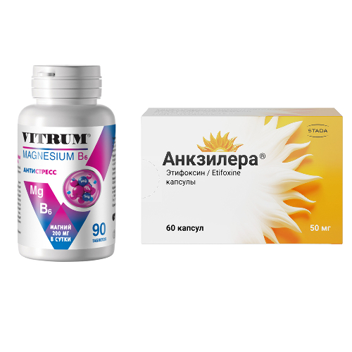 Набор Витрум Магний №90 + Анкзилера №60 по специальной цене
