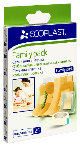 Ecoplast пластырь медицинский (набор) 25 шт.