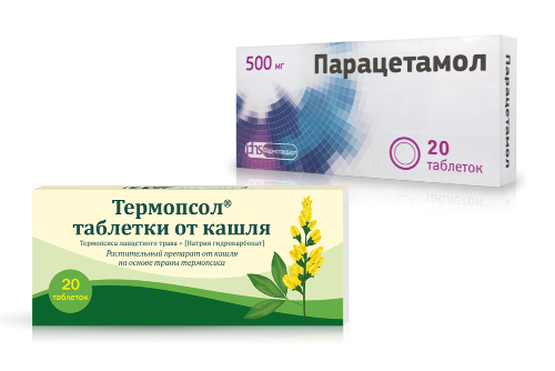 Набор Парацетамол таб №20 + Термопсол таб №20 - со скидкой 15%