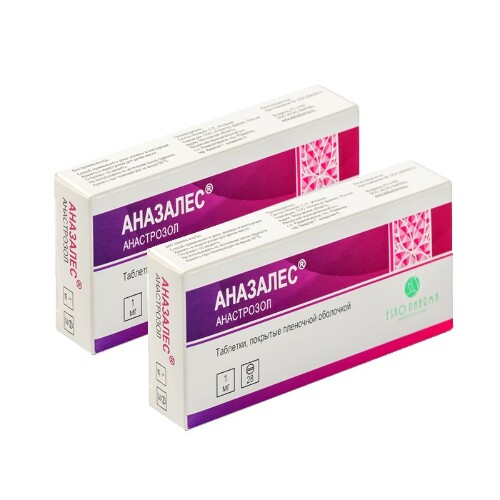 Набор из 2х упаковок Аназалес 1 мг 28 шт. таб. по  специальной цене
