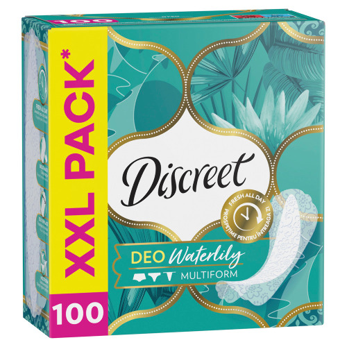 DISCREET DEO MULTIFORM ВОДЯНАЯ ЛИЛИЯ ЕЖЕДНЕВНЫЕ ГИГИЕНИЧЕСКИЕ ПРОКЛАДКИ