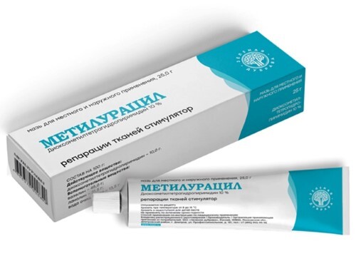 Метилурацил 10% мазь для наружного применения 25 гр