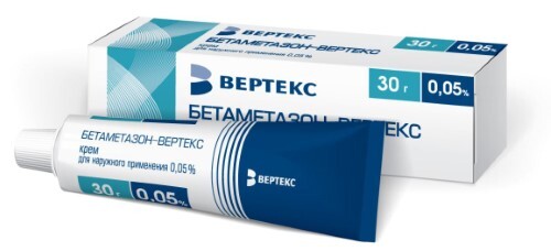 Бетаметазон-вертекс 0,05% крем для наружного применения 30 гр