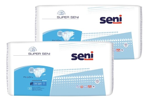 Набор Seni super подгузники д/взр large n30 из 2 уп со скидкой