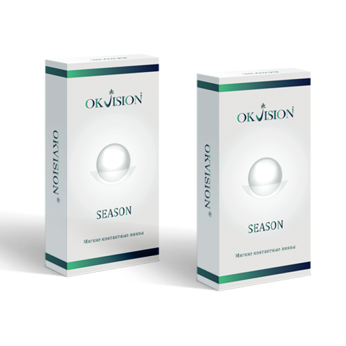 Набор из 2 упаковок OKVISION SEASON 8,6/14,0 N2/-3,75/ мягкие линзы 
