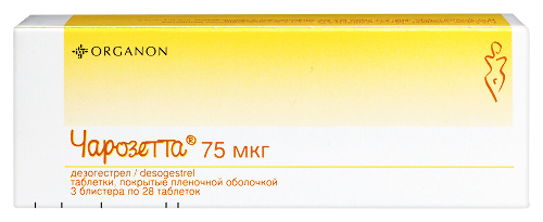 Чарозетта 75 мкг 84 шт. таблетки, покрытые пленочной оболочкой