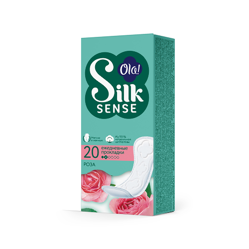Ola silk sense прокладки ежедневные daily deo бархатная роза 20 шт.
