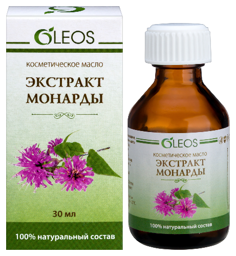 Oleos масло косметическое экстракт монарды 30 мл