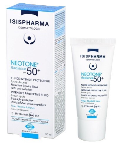 Купить Isispharma neotone radiance spf 50+ флюид интенсивного действия от пигментных пятен 30 мл цена
