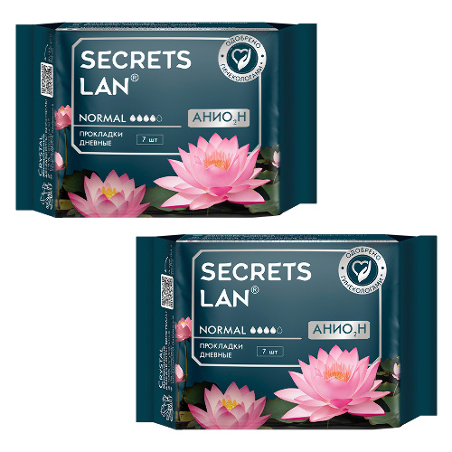 Набор из 2-х уп. СЕКРЕТЫ ЛАН АНИОН ПРОКЛАДКИ ЖЕНСКИЕ ГИГИЕНИЧЕСКИЕ НА КРИТИЧЕСКИЕ ДНИ N7