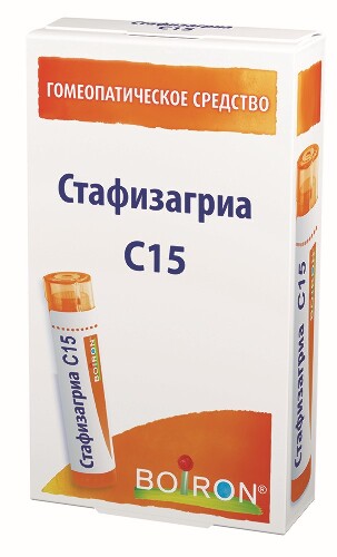 Купить Стафизагриа c15 гомеопатический монокомпонентый препарат растительного происхождения 4 гр гранулы гомеопатические цена
