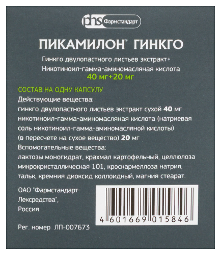 ПИКАМИЛОН ГИНКГО