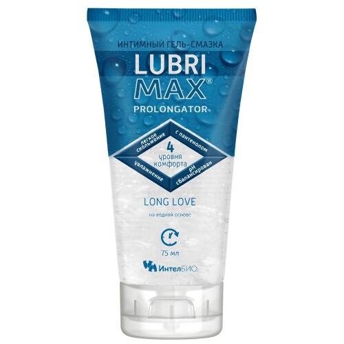 Lubrimax prolongator гель-смазка интимный 75 мл