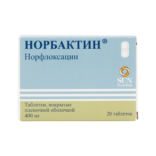Норбактин 400 мг 20 шт. таблетки, покрытые пленочной оболочкой