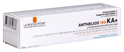 La roche-posay anthelios 100 ka+ крем для лица солнцезащитный spf 50+ 50 мл