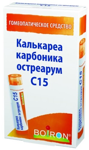Купить Калькареа карбоника остреарум с15 гомеопатический монокомпонентный препарат животного происхождения 4 гр гранулы гомеопатические цена