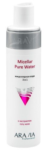 Aravia professional вода мицеллярная 3 в 1 с экстрактом готу кола 250 мл