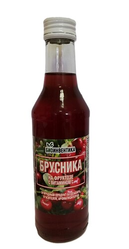 Купить Сироп брусника на фруктозе 250 мл в Москве Сироп брусника на фруктозе 250 мл