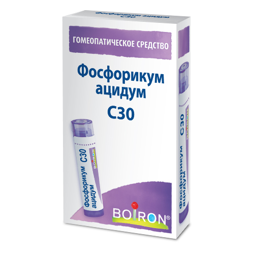 Купить Фосфорикум ацидум c30 гомеопатический монокомпонентный препарат минерально-химического происхождения 4 гр гранулы гомеопатические цена