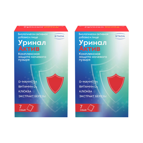 Набор 1+1 Уринал Актив N7 саше 4,5г пор. со скидкой