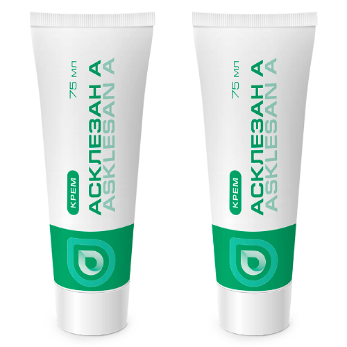 Набор из 2-х уп АСКЛЕЗАН А КРЕМ 75МЛ