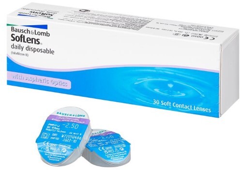 Купить Bausch+ lomb soflens daily disposable однодневные контактные линзы/-3,25/ 30 шт. цена