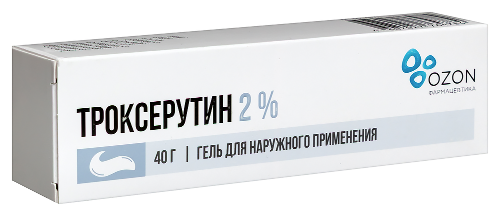 Троксерутин 2% гель для наружного применения 40 гр