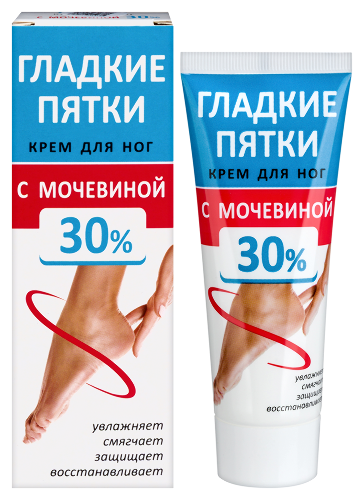 Гладкие пятки крем для ног с мочевиной 30% 75 мл