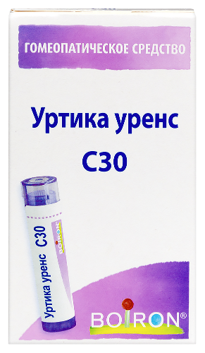 Купить Уртика уренс с30 гомеопатический монокомпонентный препарат растительного происхождения 4 гр гранулы гомеопатические цена