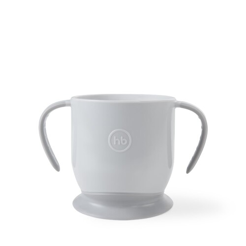 Кружка на присоске baby cup with suction base 6+/серый/