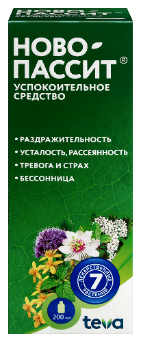 Ново-пассит раствор для приема внутрь 200 мл флакон